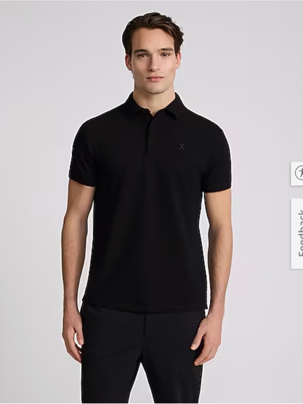 Express Men's Black Polo Shirt